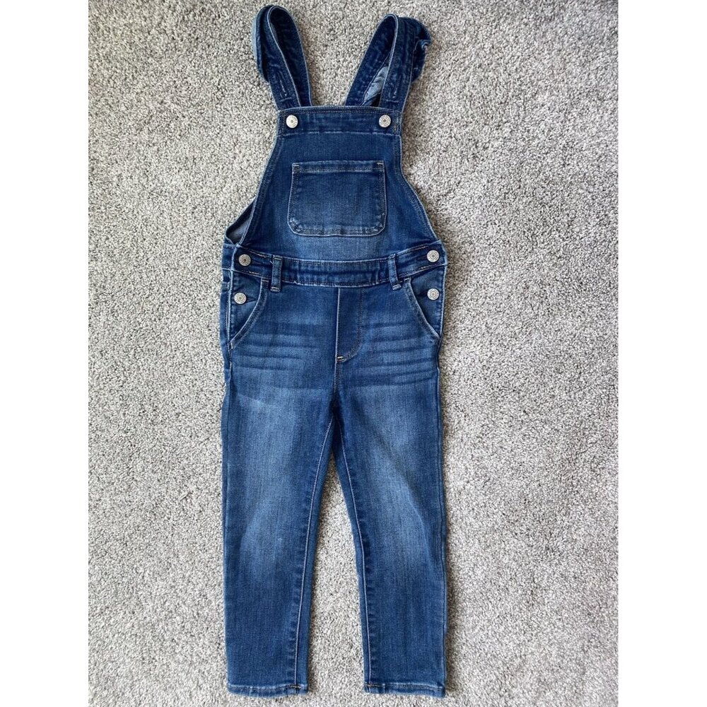 Gap Girls Stretch Fit Ruffle Strap Overalls